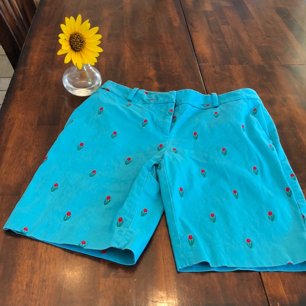 Talbots 2p printed Bermuda short
